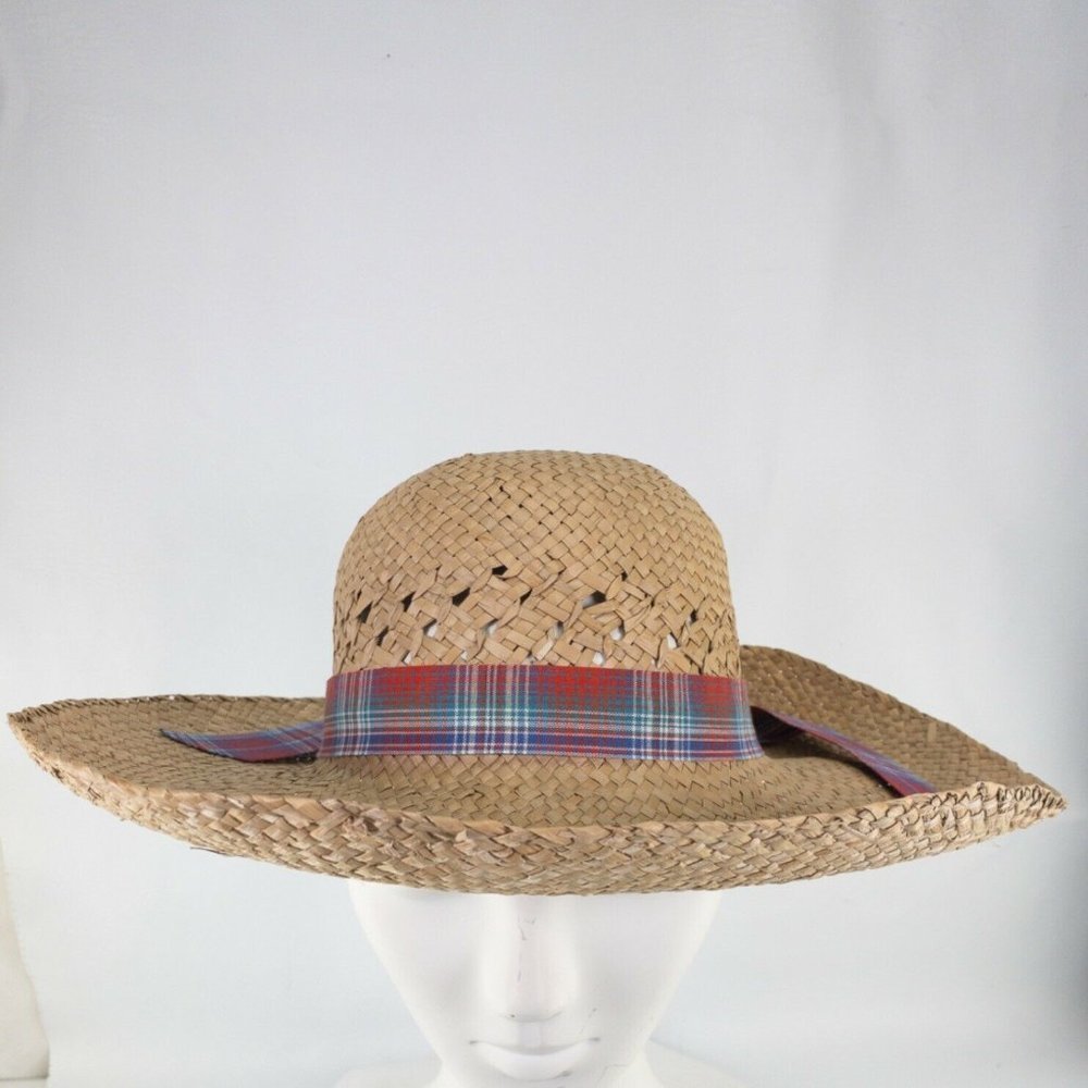 Womens Floppy Hats Caps Brown Wide Brim Summer Golf Beach Outdoor One Size #3239